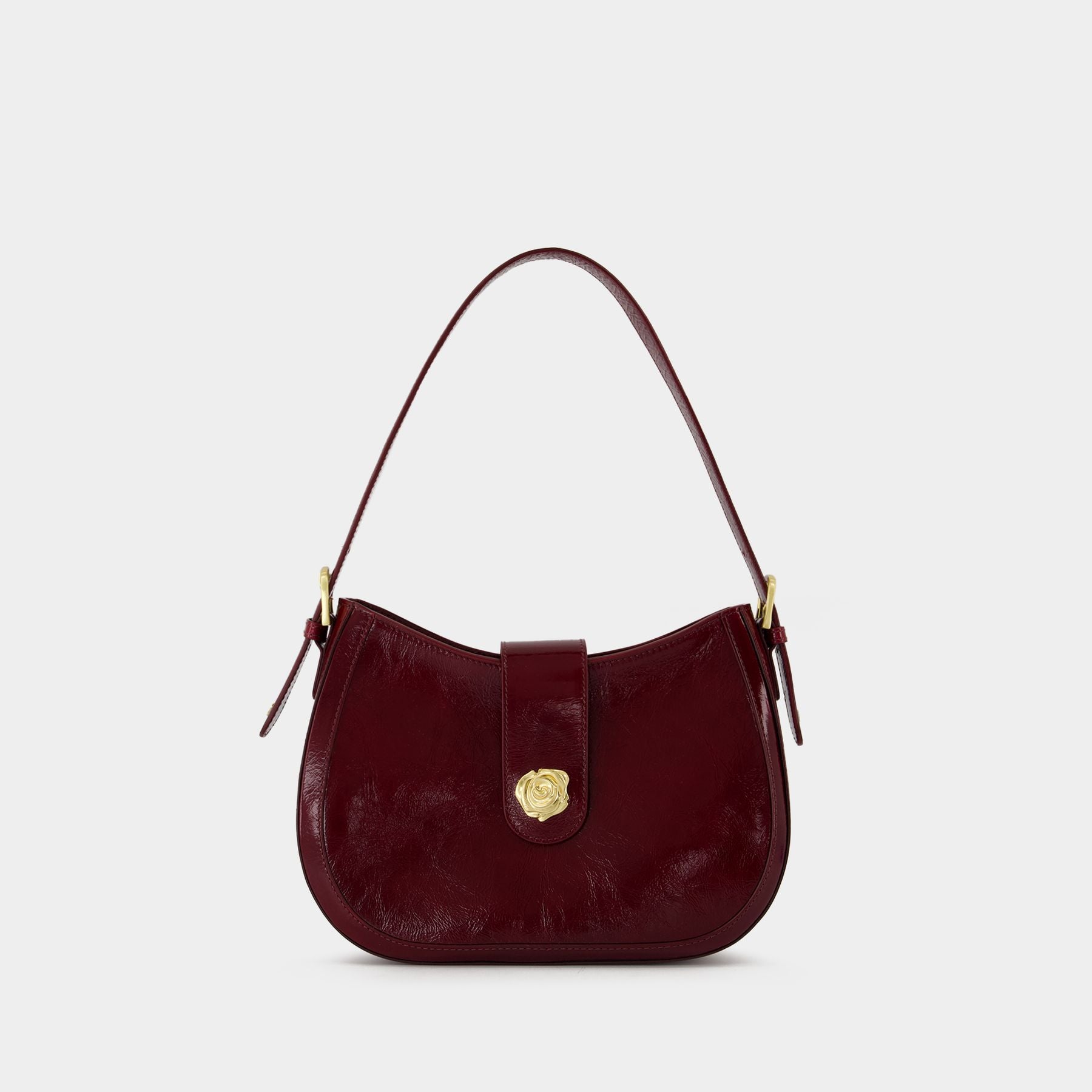 Allure Shoulder Bag   Rouje   Leather   Burgundy