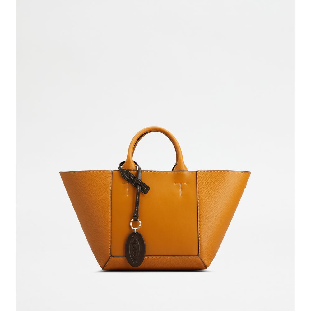 2344 Tod's Double Up Shopping Bag in Leather Small