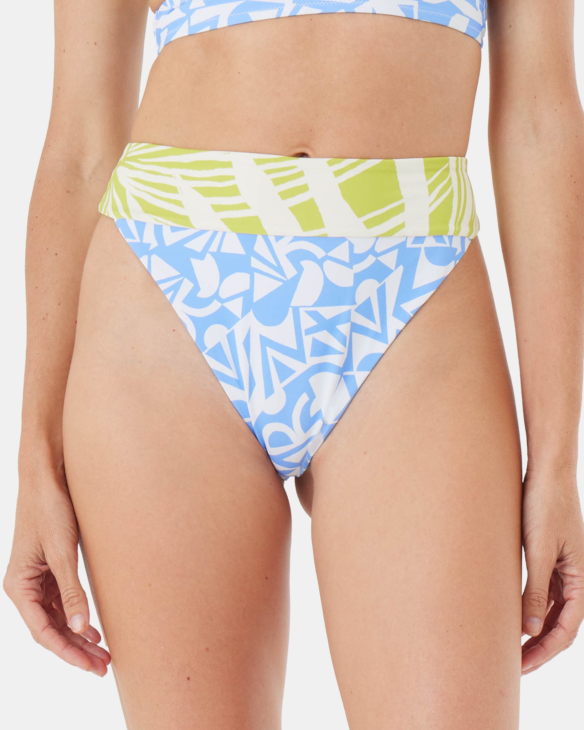 ROXY Bali Breaks Banded High Leg Cheeky Bikini Bottom
