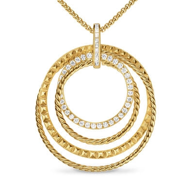 David Yurman 39.5mm Crossover Trio Necklace