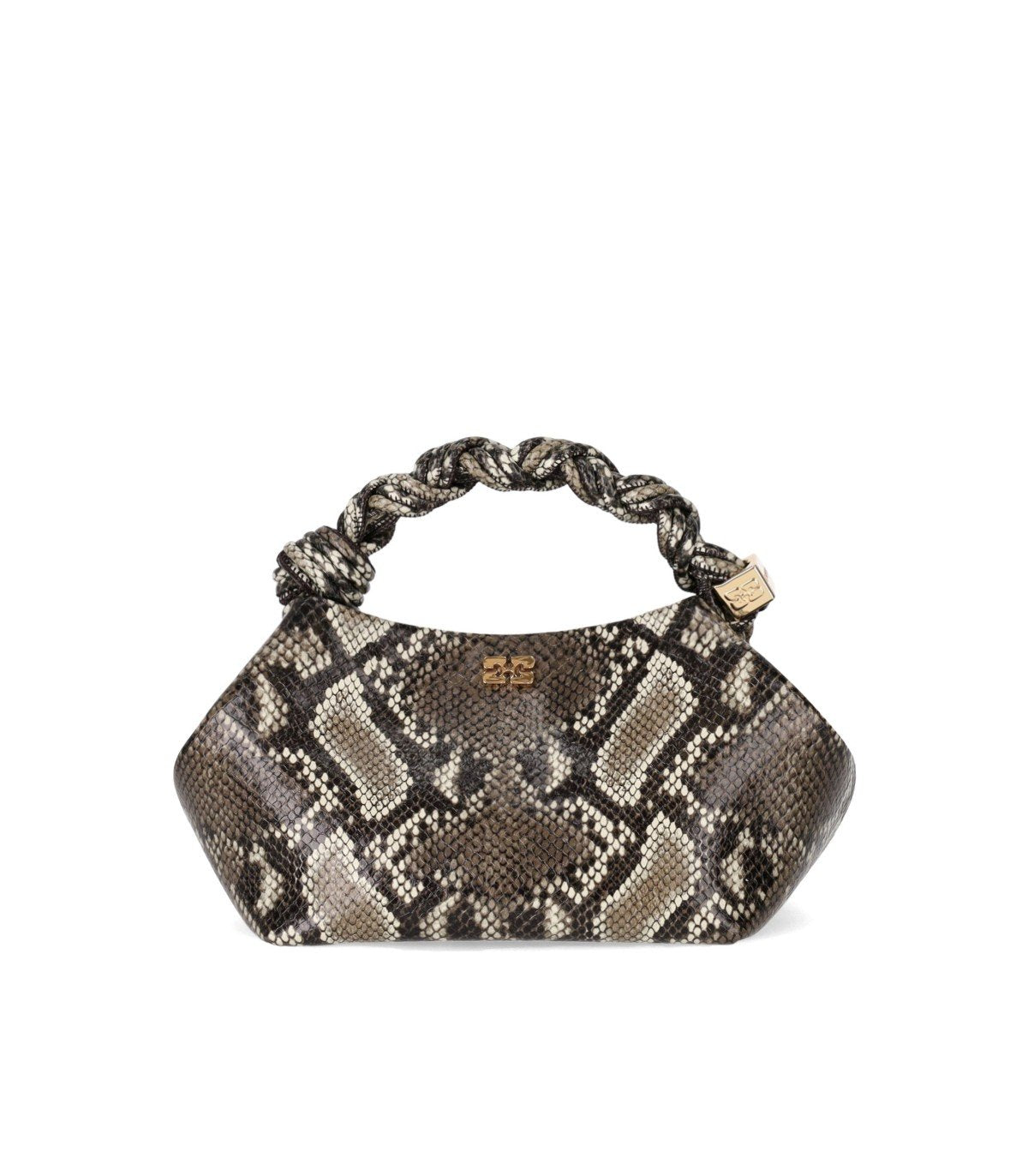 Bolso de ganni bou con estampado de pitón