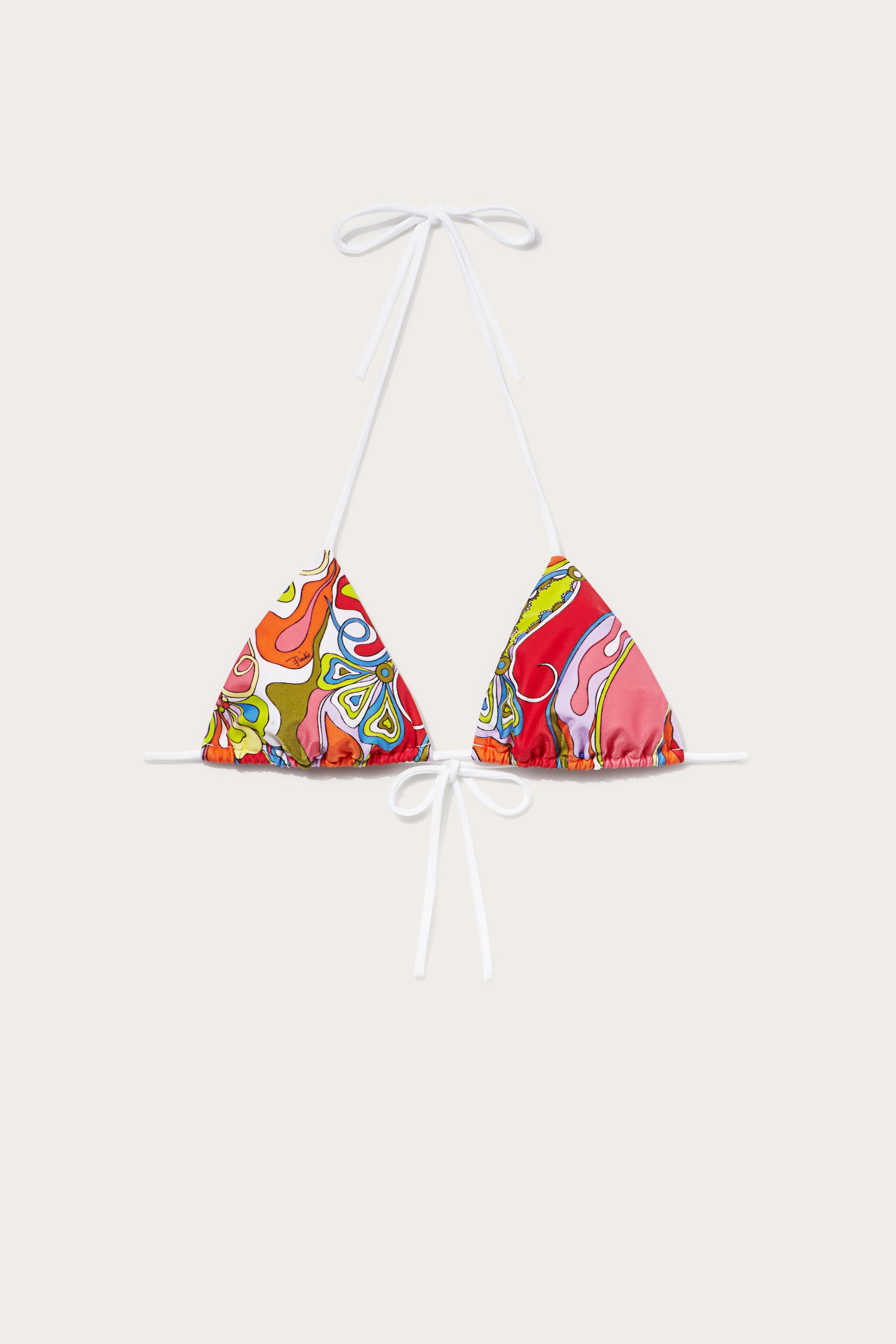 PUCCI Top bikini con stampa Orchidee