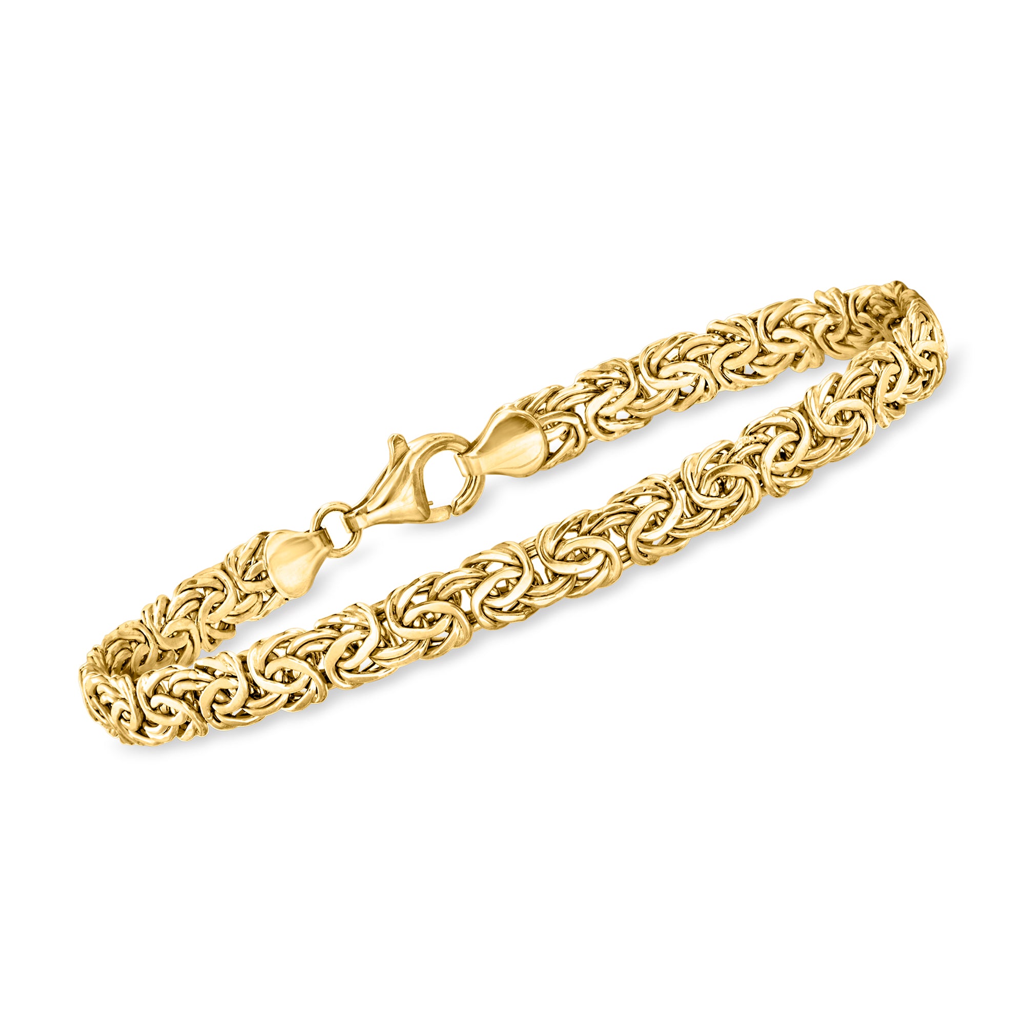 2023 Ross Simons 18kt Yellow Gold Byzantine Bracelet