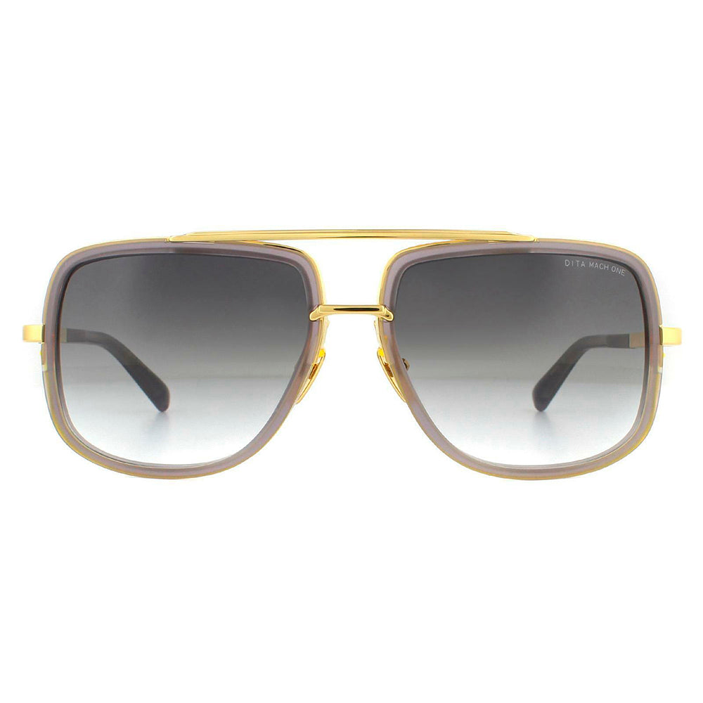 2103 Dita MACH ONE DT DRX 2030 T GRY GLD 59 Z Unisex Aviator Sunglasses