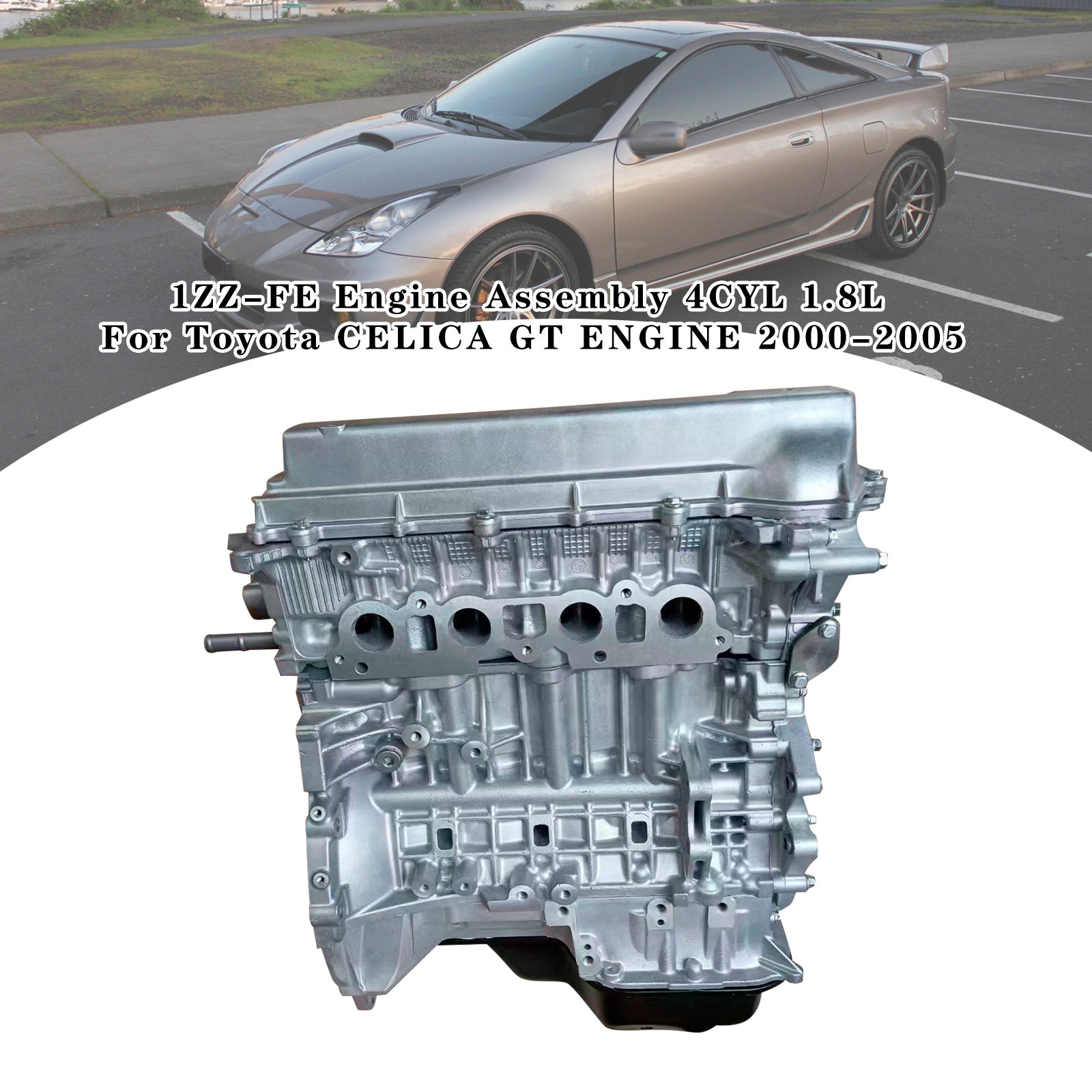 VIPIH 1ZZ FE Engine Assembly 4CYL 1.8L For Toyota CELICA GT ENGINE 2000 2005