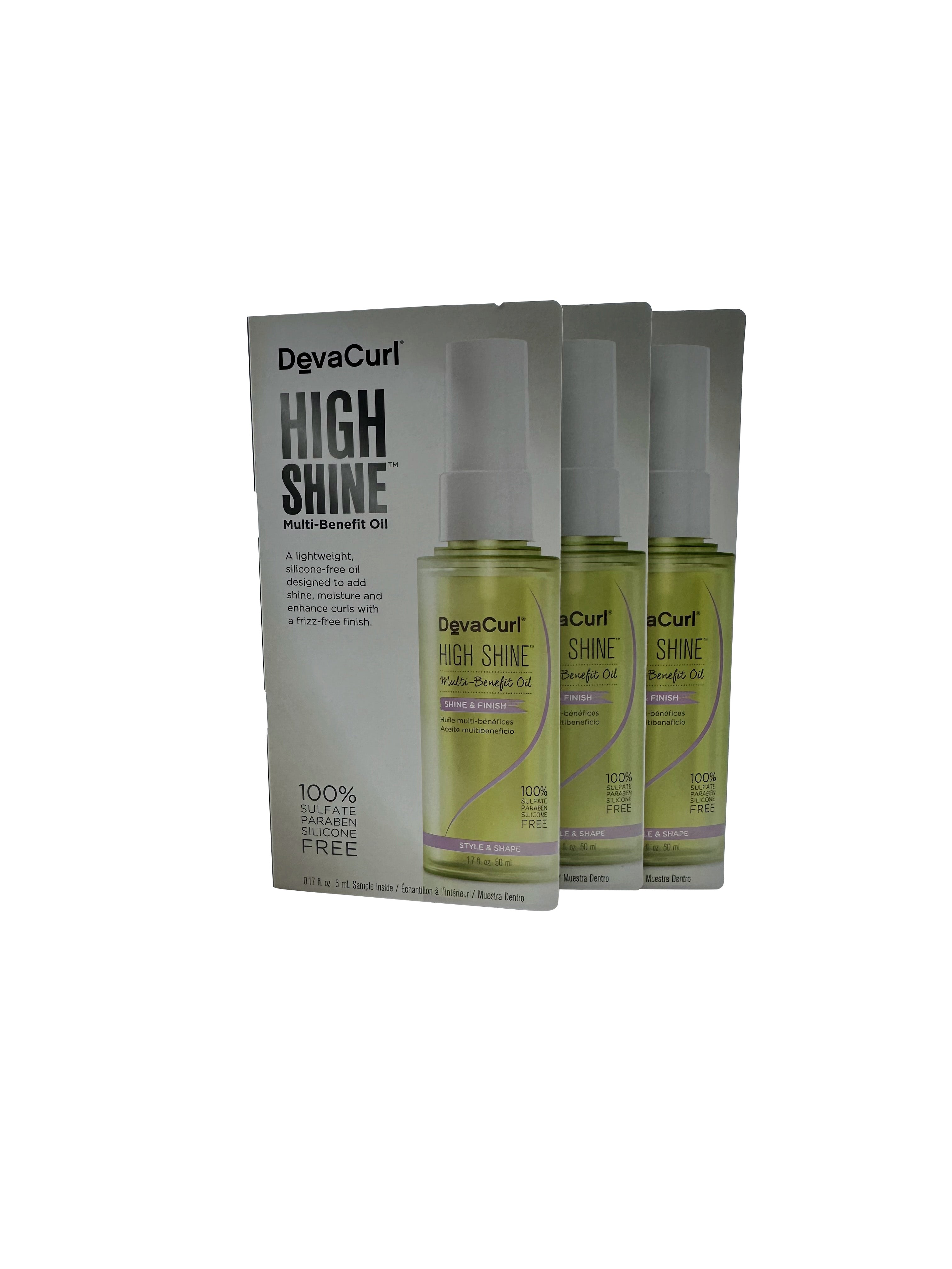 2198 DevaCurl High Shine Multi Benefit Oil 0.17 OZ Set of 3