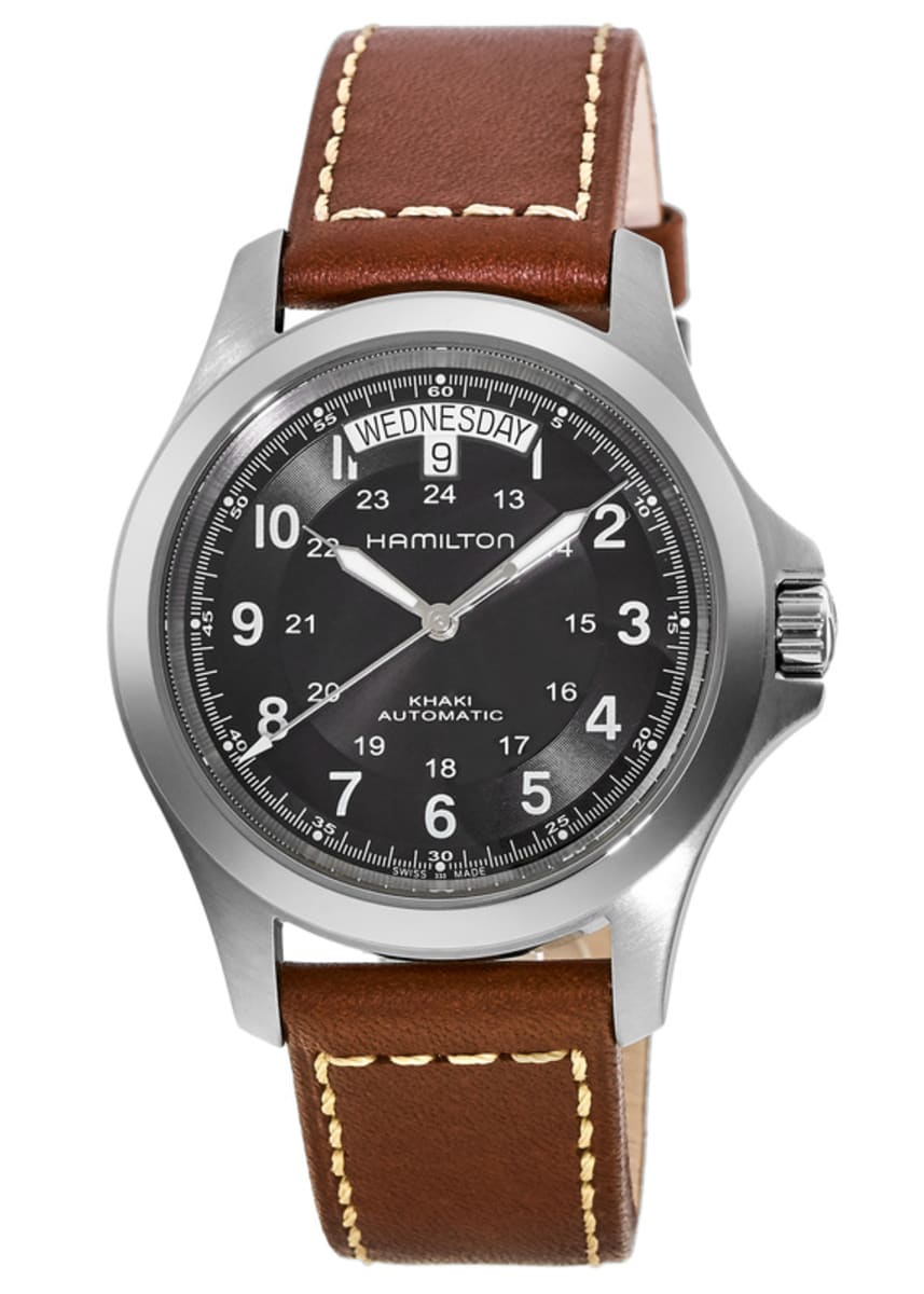 2818 Hamilton Khaki Field King Auto Day Date Black Dial Men's Watch H64455533