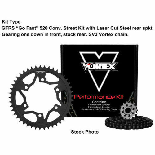 OCP PARTS WAREHOUSE Vortex Suzuki GSXR 750 00 03 V3 2.0 Gold Chain Sprocket Kit 16 42 G520RX3