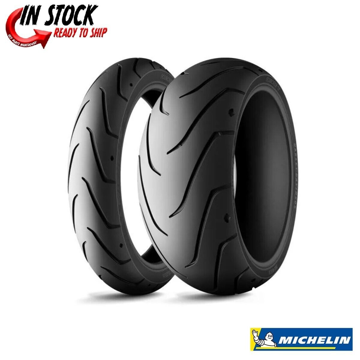 OCP PARTS WAREHOUSE Michelin 100/80 17 & 140/75R15 Scorcher 11 Tires Harley Davidson XG 500/XG 750
