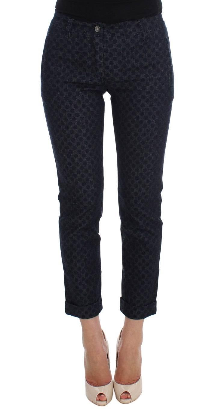 DOLCE & GABBANA Dolce & Gabbana Chic Polka Dotted Capris jeans