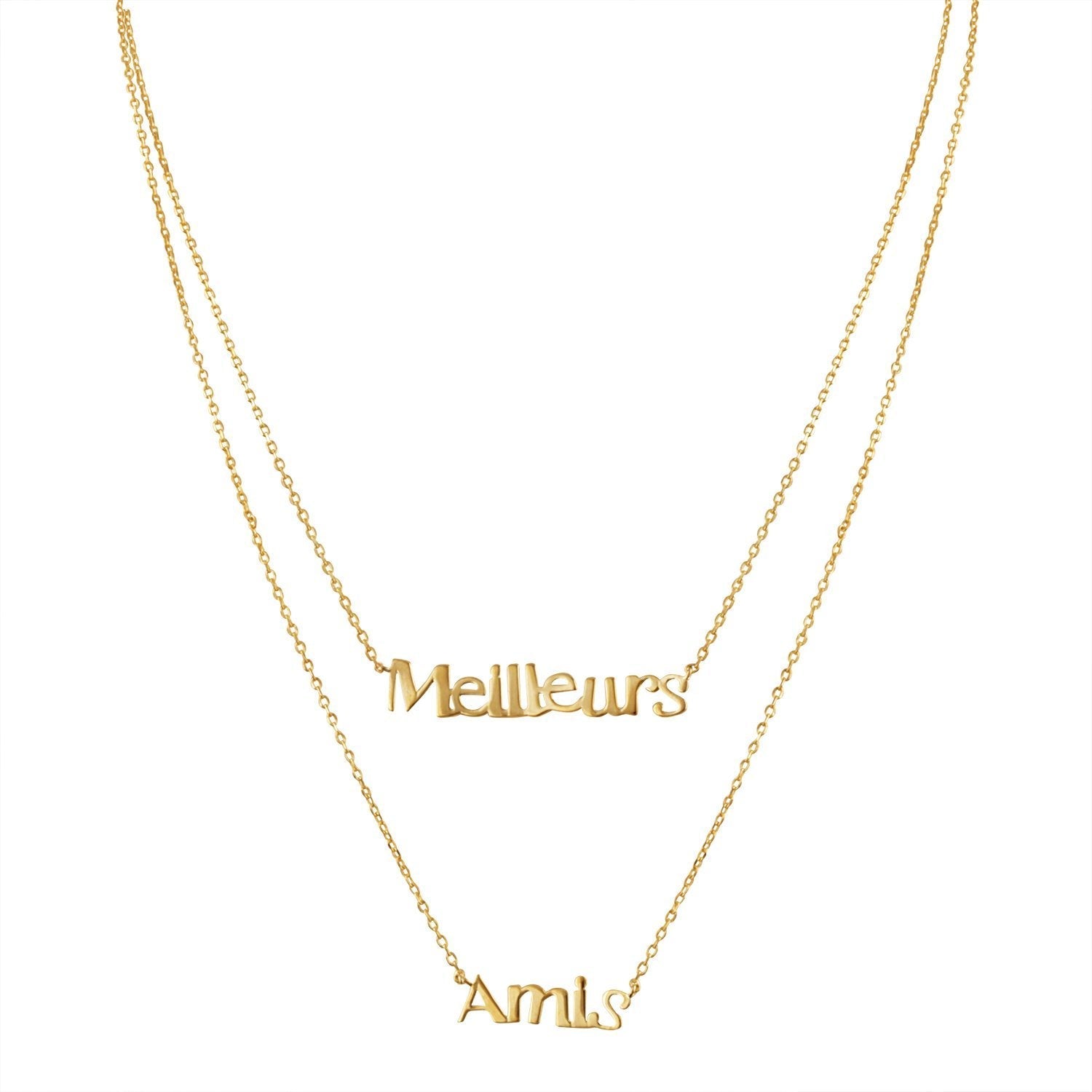 2723 Meilleurs Amis   Best Friend Necklace in Gold