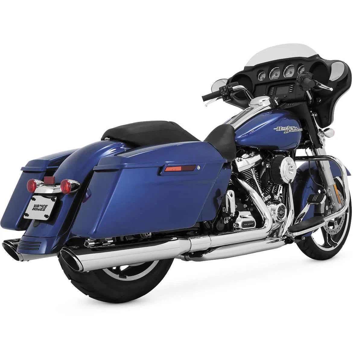 VANCE AND HINES Vance & Hines 17651 Dresser Dual Chrome Head Pipe Harley Davidson FLH, FLT 17 18