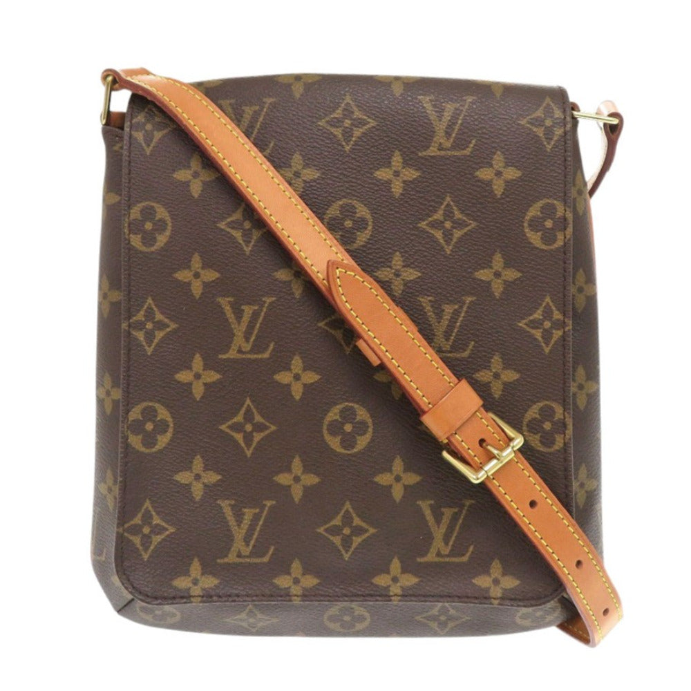 LOUIS VUITTON Shoulder Bag M51258 Monogram canvas Brown Monogram Musette Salsa short strap