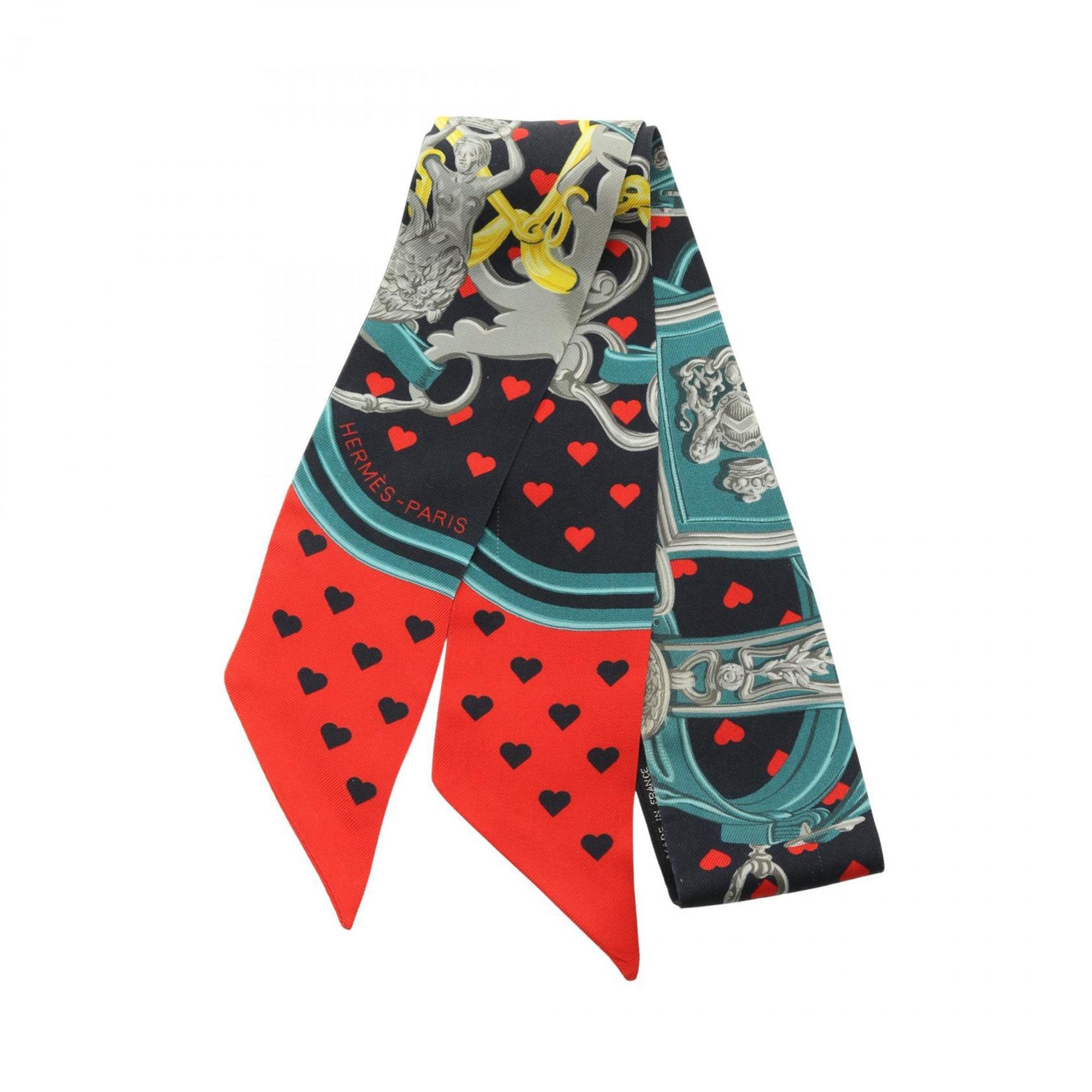 2275 Hermes  Navy  Color Silk Scarf (Pre Owned)