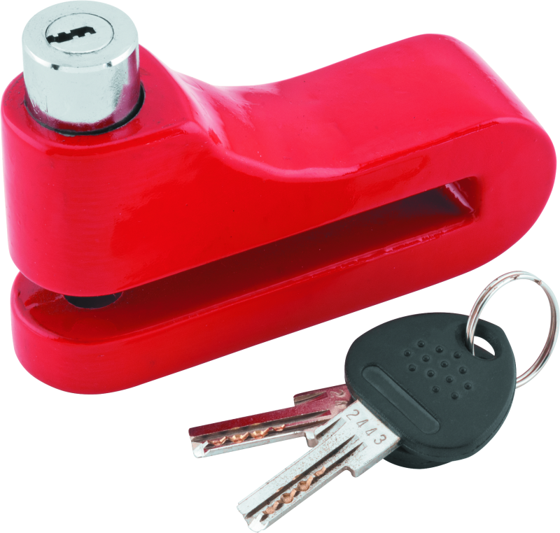 BIKEMASTER Bully Lock Disc Lock 10mm   Red