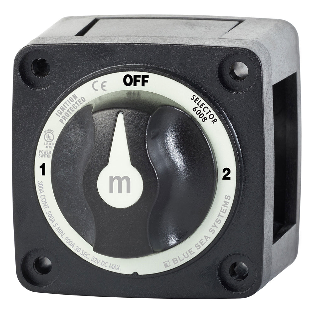 BLUE SEA SYSTEMS Blue Sea 6008200 m Series Selector 3 Position Battery Switch   Black [6008200]