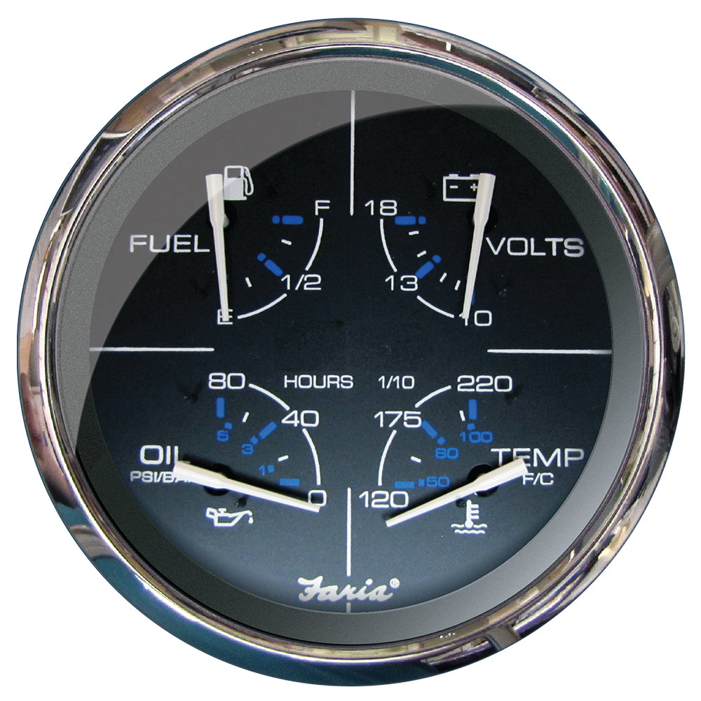 FARIA BEEDE INSTRUMENTS Faria Chesapeake Black 5" Multifunction Gauge [33762]
