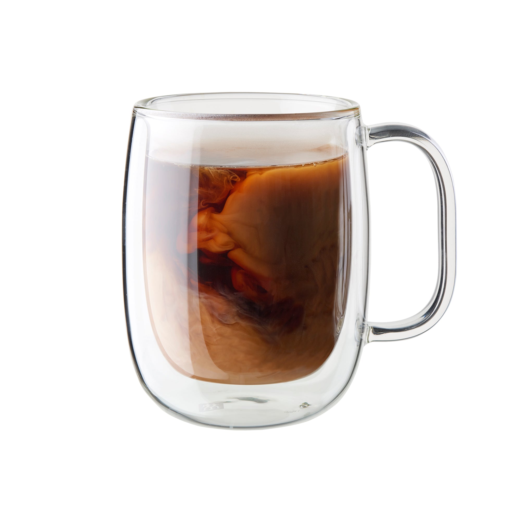 2142 ZWILLING Sorrento Plus 2 pc Double Wall Glass Coffee Mug Set  Clear