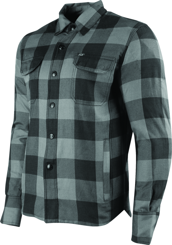 Speed and Strength True Grit Armored Moto Shirt Grey   XL
