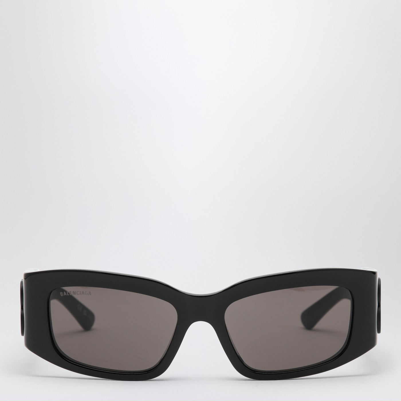 Balenciaga Black Bossy Rectangle Sunglasses