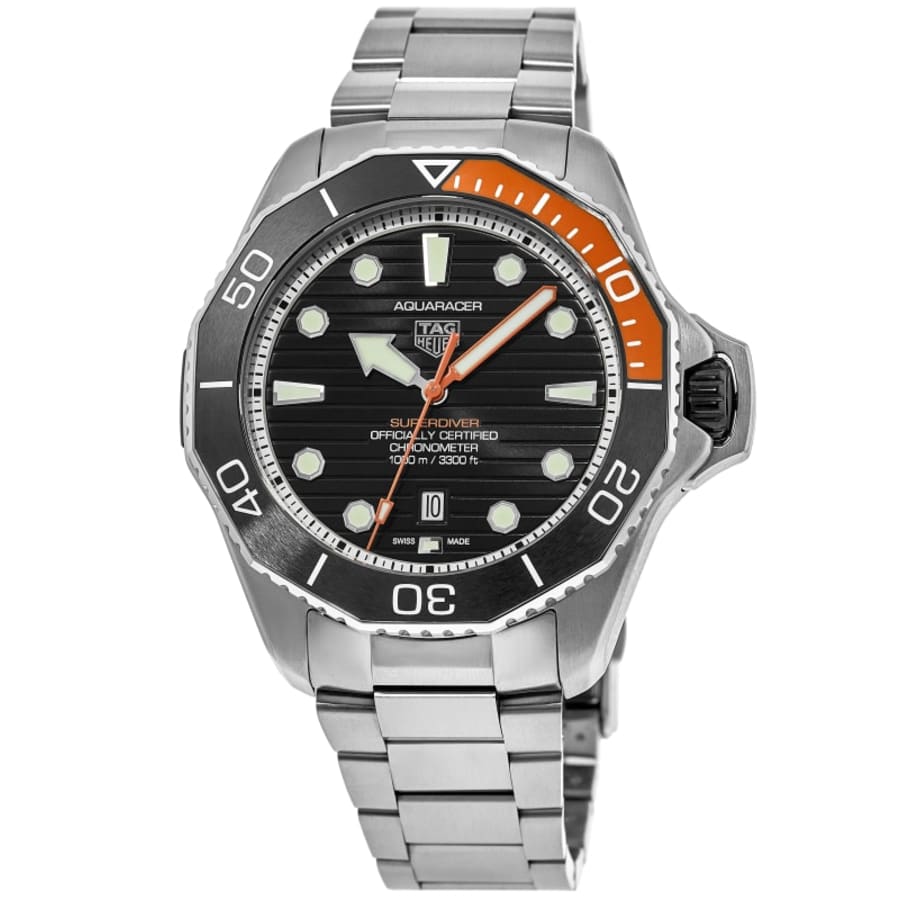 2818 Tag Heuer Aquaracer Professional 1000 Superdiver Automatic Black Dial Titanium Men's Watch