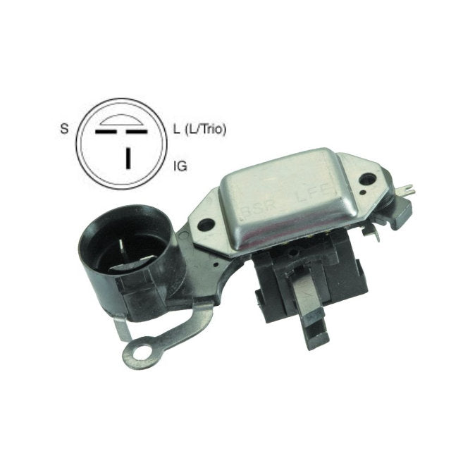 ALTERNATORBRUSH 24 Volt Voltage Regulator with Brushes for Nissan Patrol, Isuzu NKR NPR with LR235 402, LR240 401  80041545