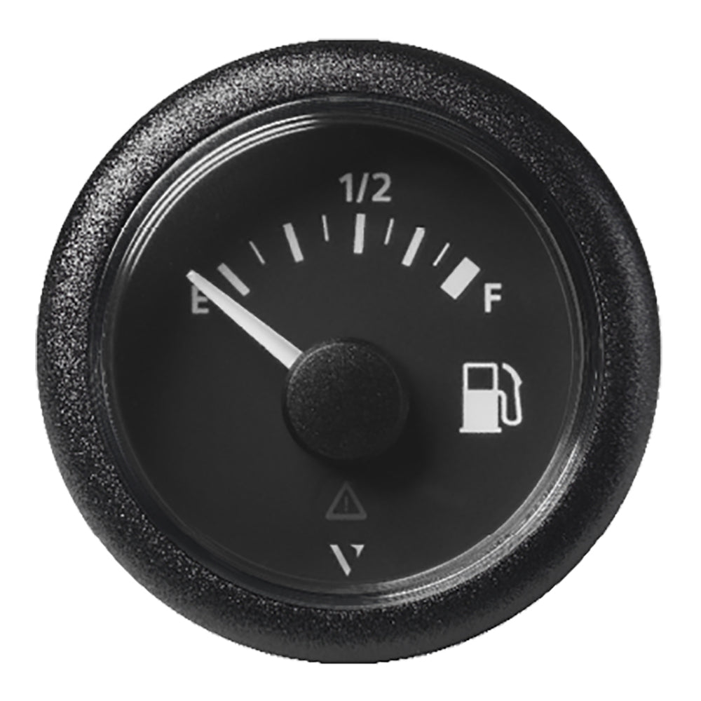 Veratron 52MM (2 1/16") ViewLine Fuel Level Gauge Empty Full   90 4 OHM   Black Dial Round Bezel [A2C59514088]