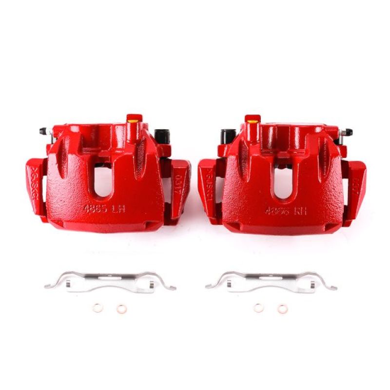 POWERSTOP Power Stop 11 17 Dodge Durango Front Red Calipers w/Brackets   Pair