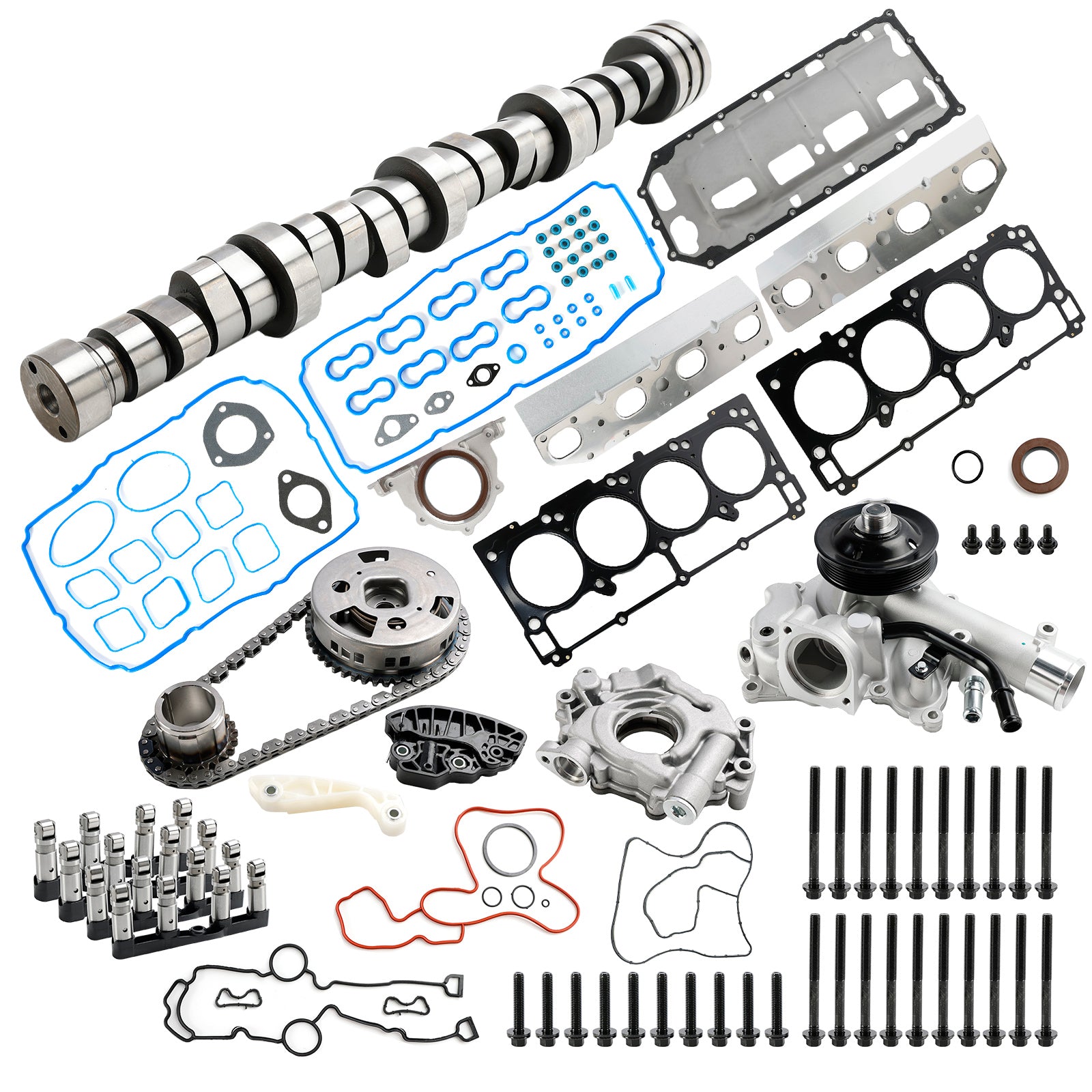 VIPIH 2011 2019 Ram 1500 Laramie (Longhorn) 5.7L V8 MDS Lifters Kit Timing Chain Kit Camshaft Kit 53021726AC 53022263AF 5038785AB 5038786AB 53021727AC