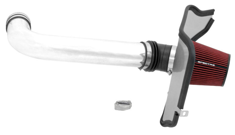 Spectre 68 72 Chevelle LS Blade MAFS Driver Side Air Intake Kit   Polished w/Red Filter