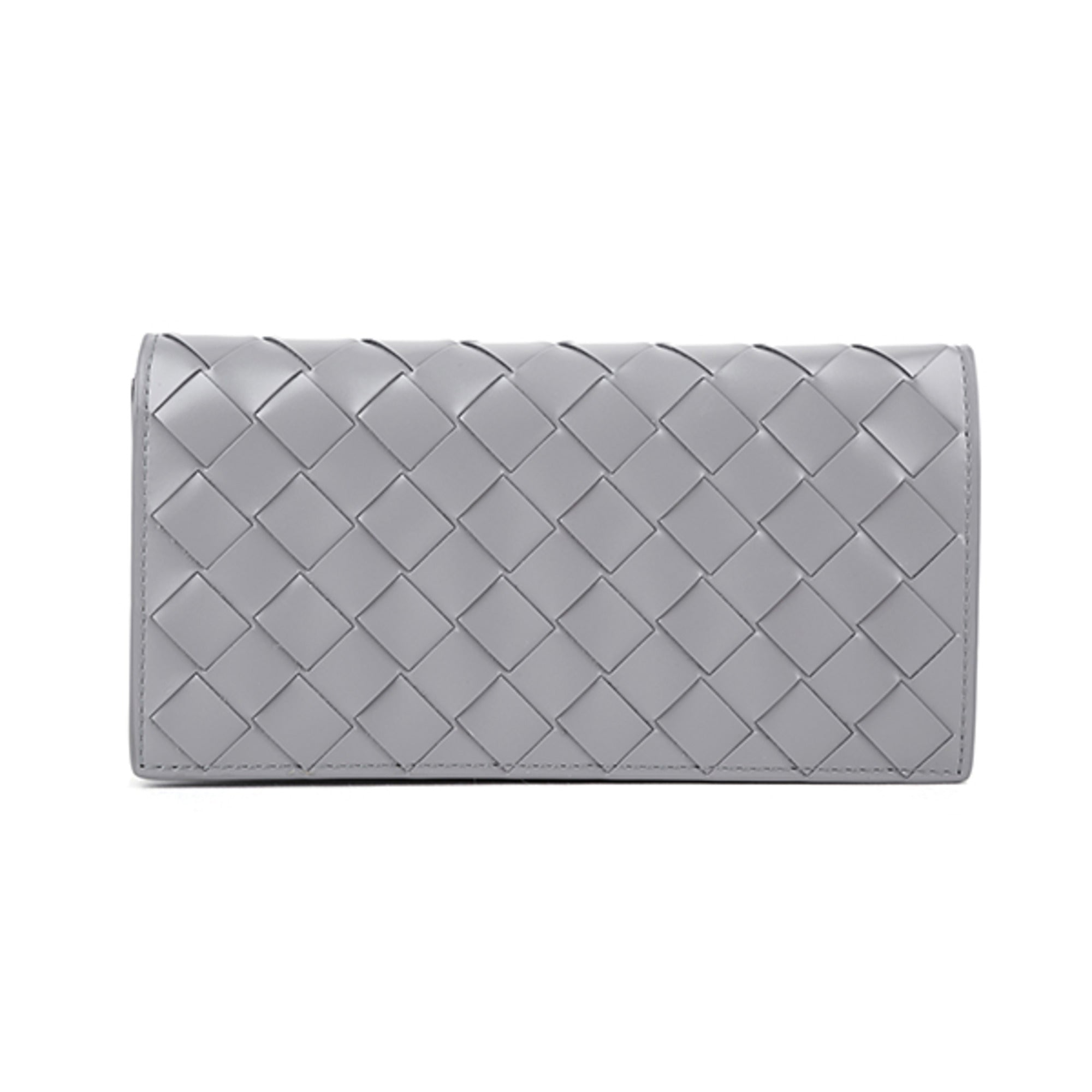 2613 Bottega Veneta Intrecciato Leather Long Wallet