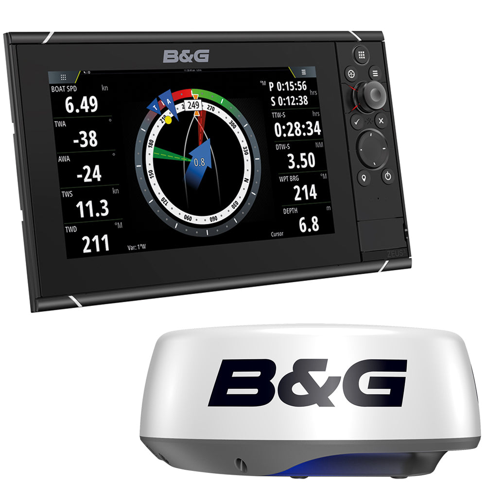 B&G BG Zeus 3S 12 Combo Multi Function Sailing Display Radar Bundle HALO20+ 20" Radar Dome   No HDMI Video Outport [000 15562 002]