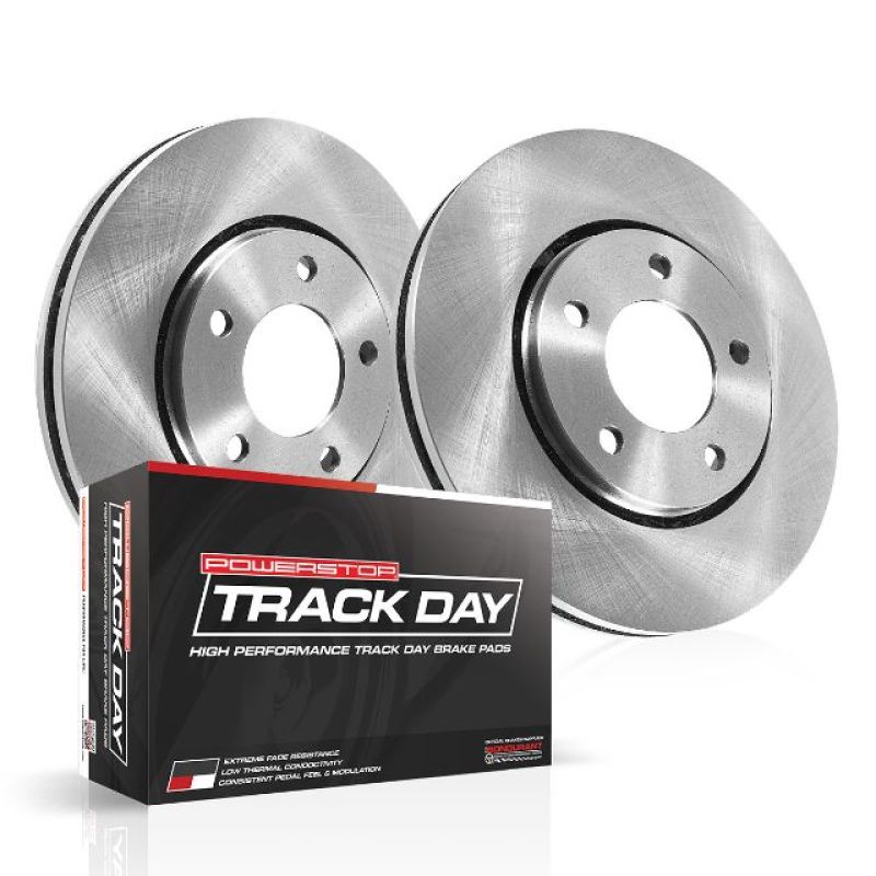 POWERSTOP Power Stop 15 19 Ford Mustang Front Track Day Brake Kit