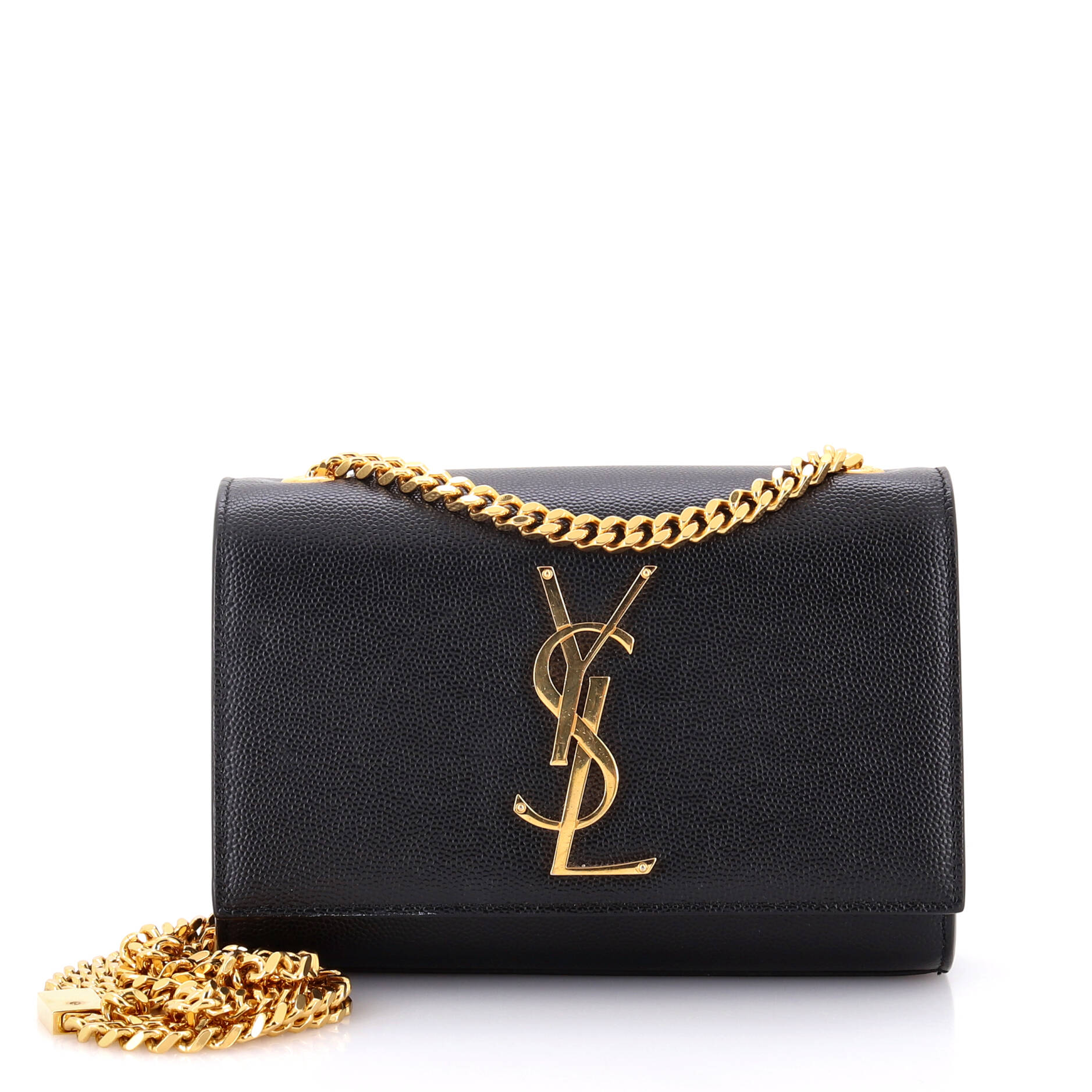 2860 Classic Monogram Crossbody Bag Grainy Leather Small