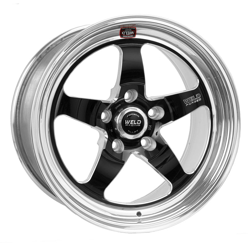 Weld S71 17x5 / 5x4.5 BP / 2.2in. BS Black Wheel (High Pad)   Non Beadlock