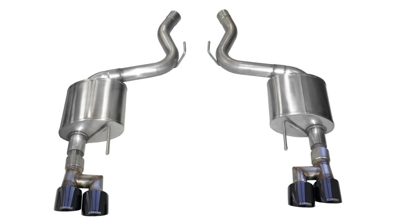 CORSA PERFORMANCE Corsa 18 23 Ford Mustang 5.0L V8 3in Sport Axle Back Dual Rear Exit w/ 4in Black PVD Pro Series Tips