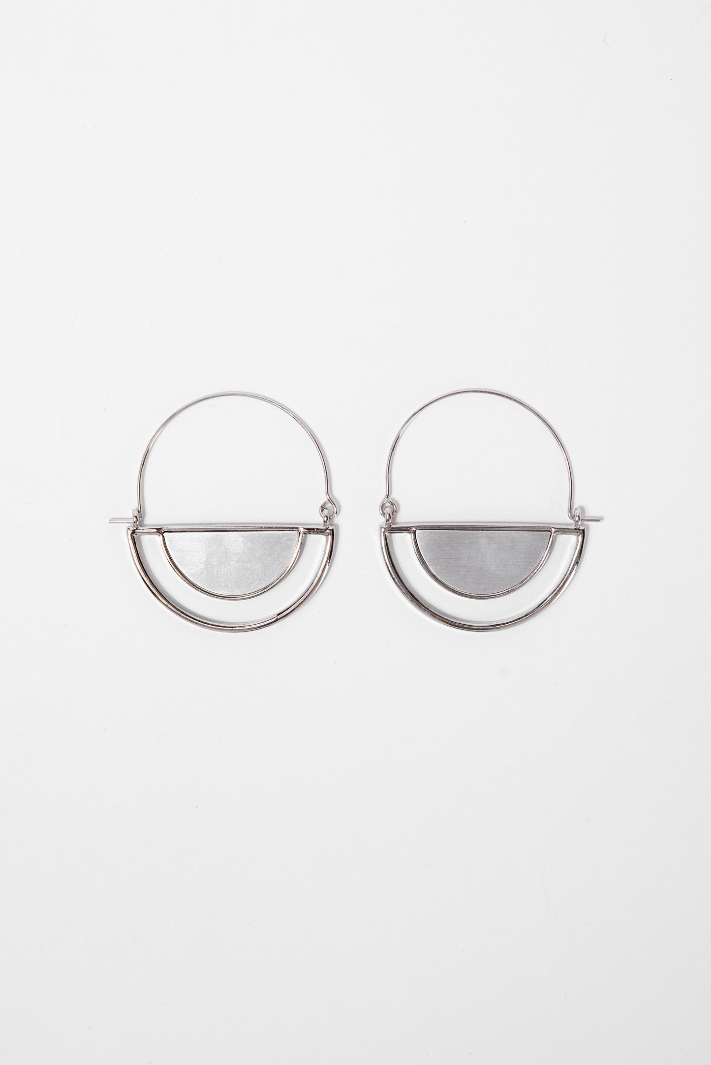SOPHIA COLLECTION Fallon Bohemian Half Moon Hathor Hoop Earrings