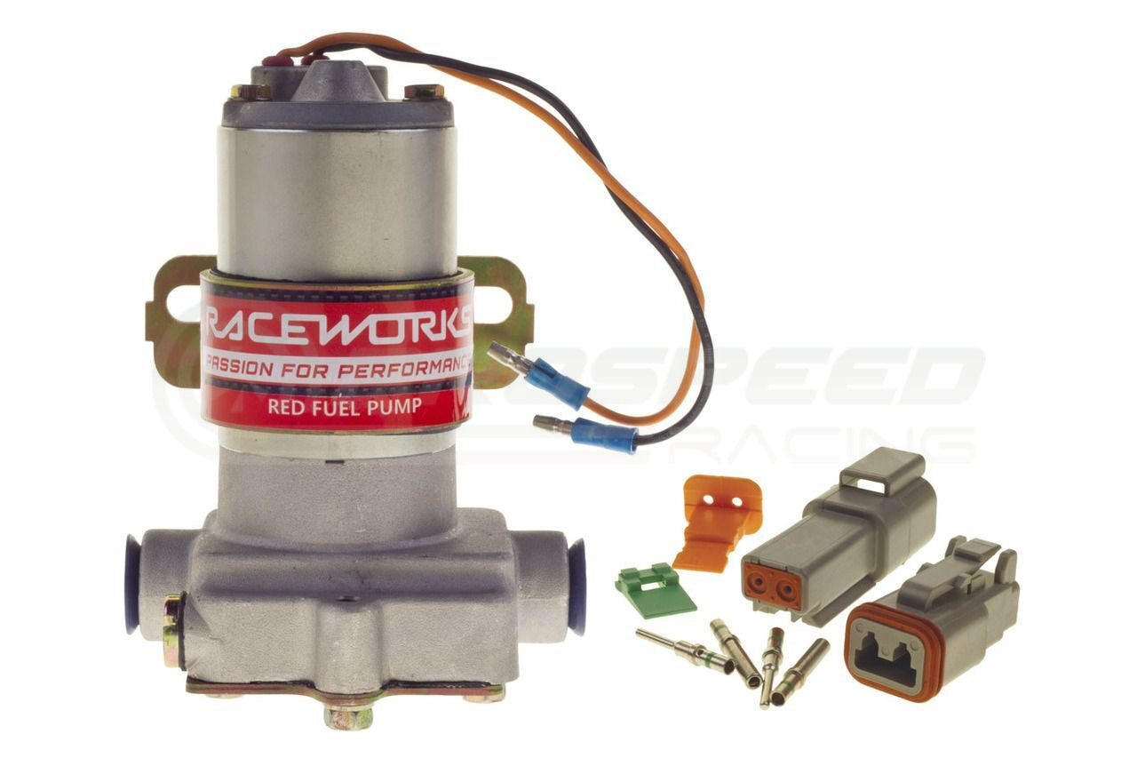 Raceworks Red Pump 367LPH Low Pressure Holley Style External Fuel Pump