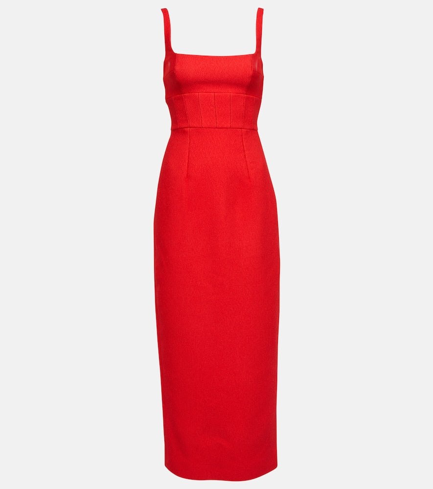 Emilia Wickstead Martel cloqu√É¬© midi dress