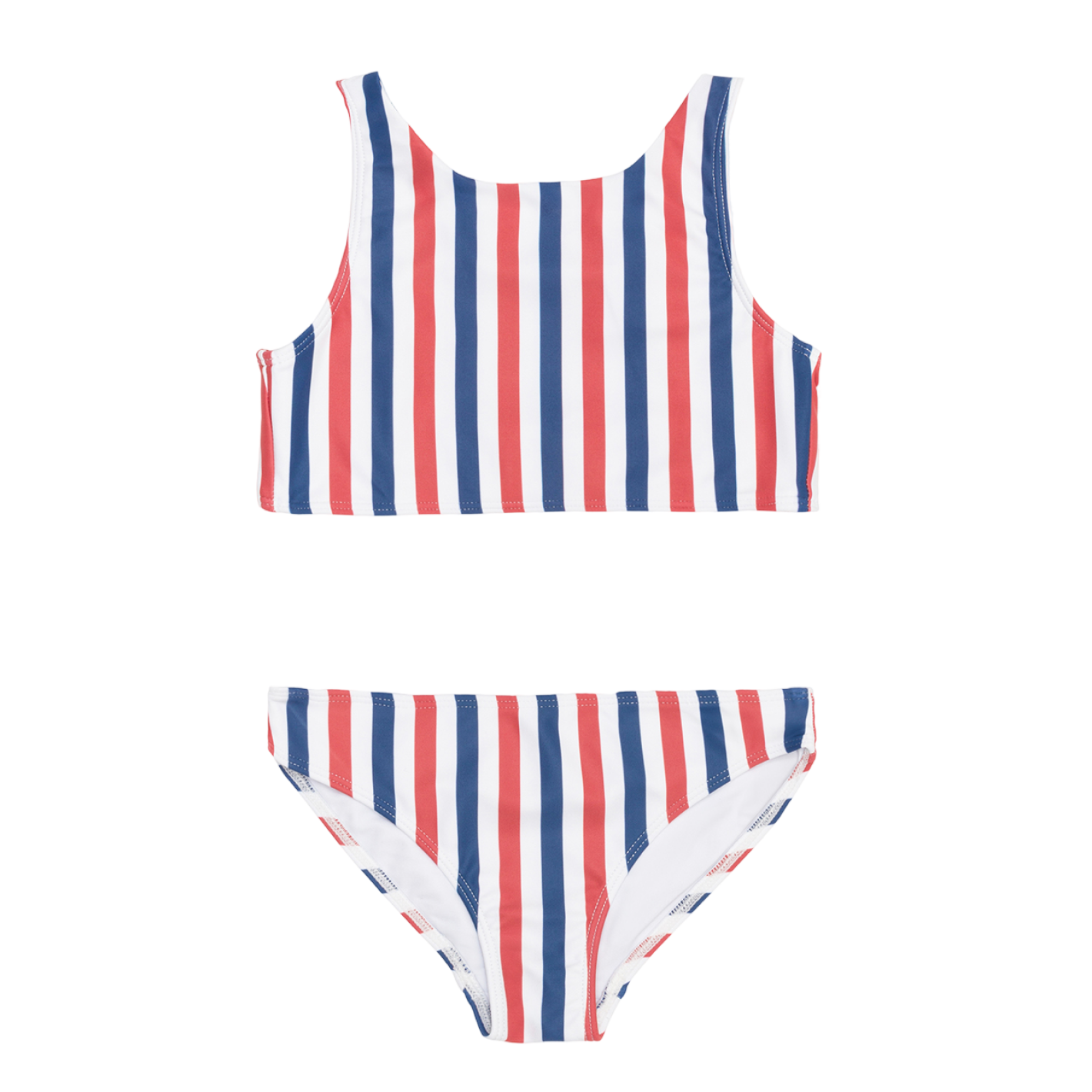 MINNOW girls surfrider stripe double tie knot bikini