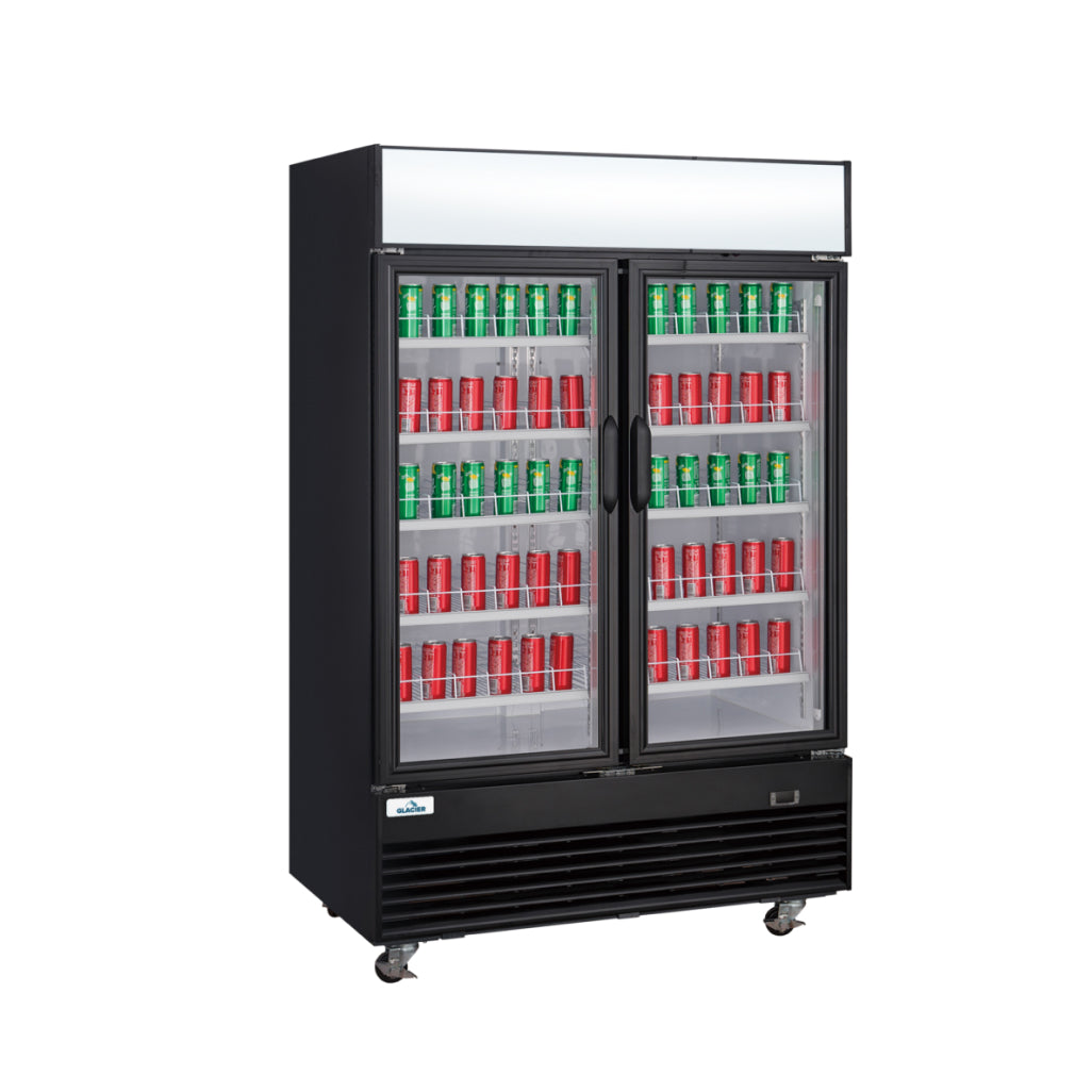 Glacier GM 48R 54" Double Hinge Doors Merchandiser Refrigerator