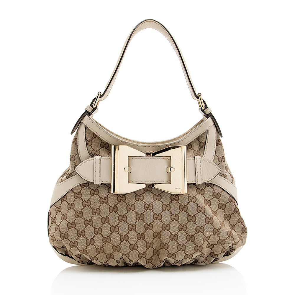 Gucci GG Canvas Queen Medium Hobo (SHF 18415)