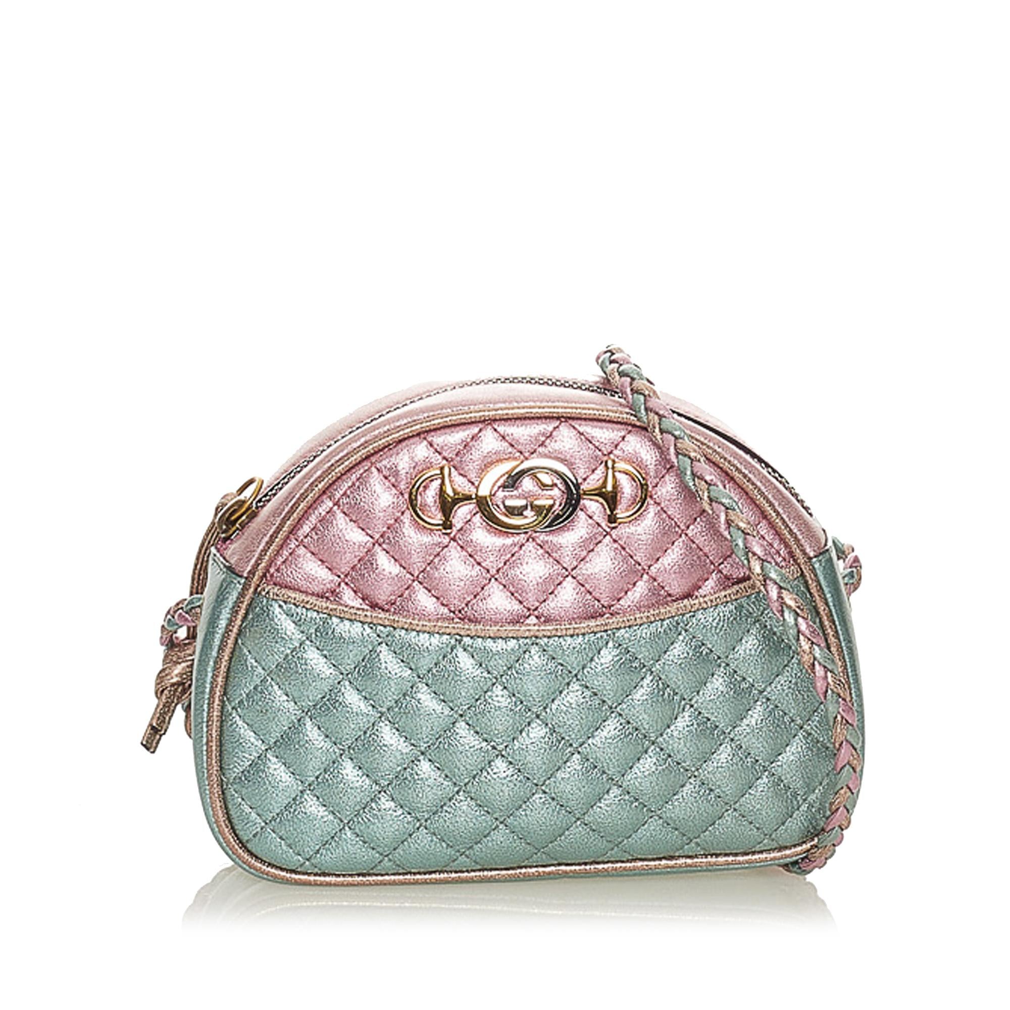 Gucci Trapuntata Leather Crossbody Bag (SHG 27718)