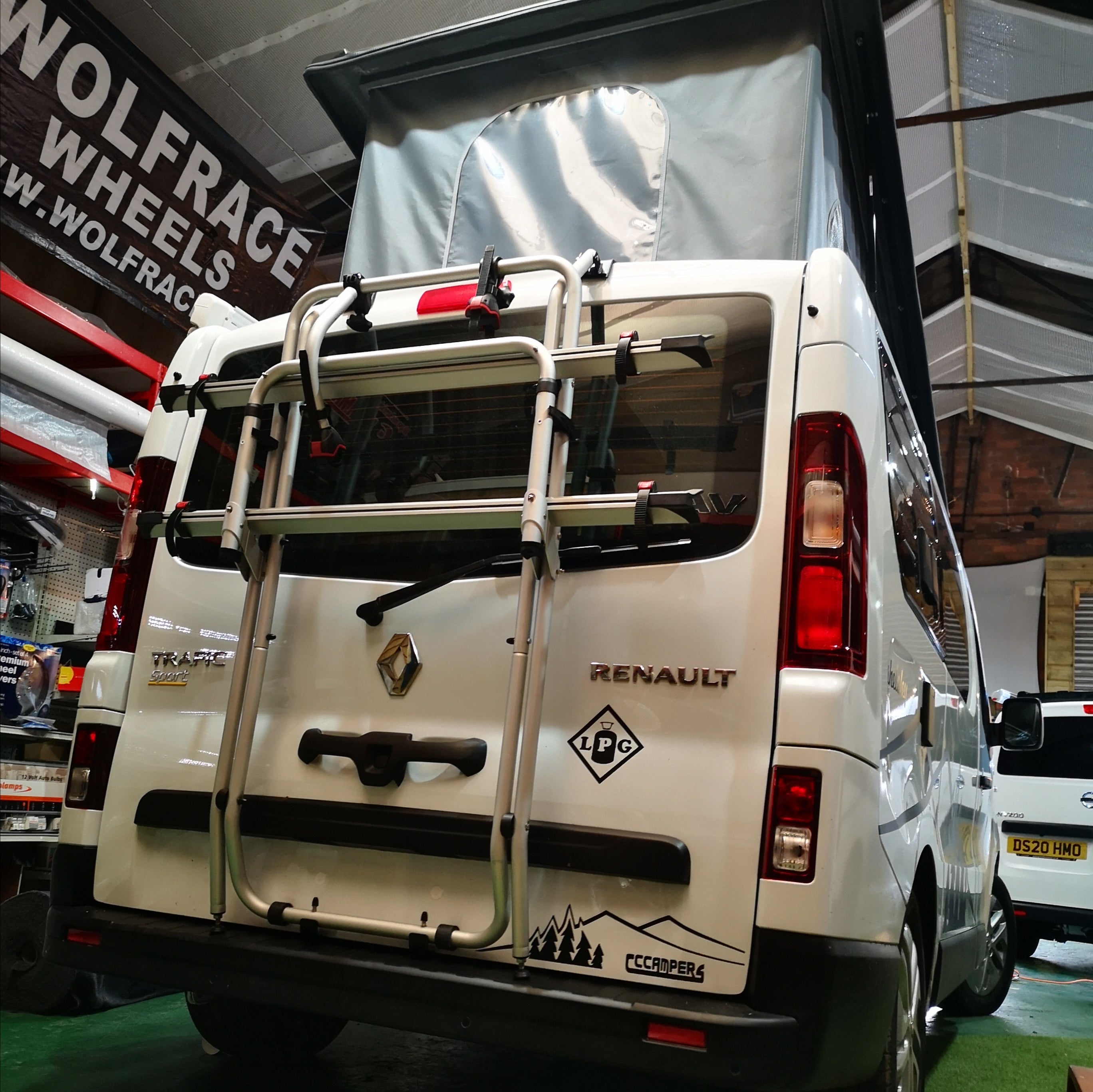 Fiamma Carry Bike for Renault Trafic rear door