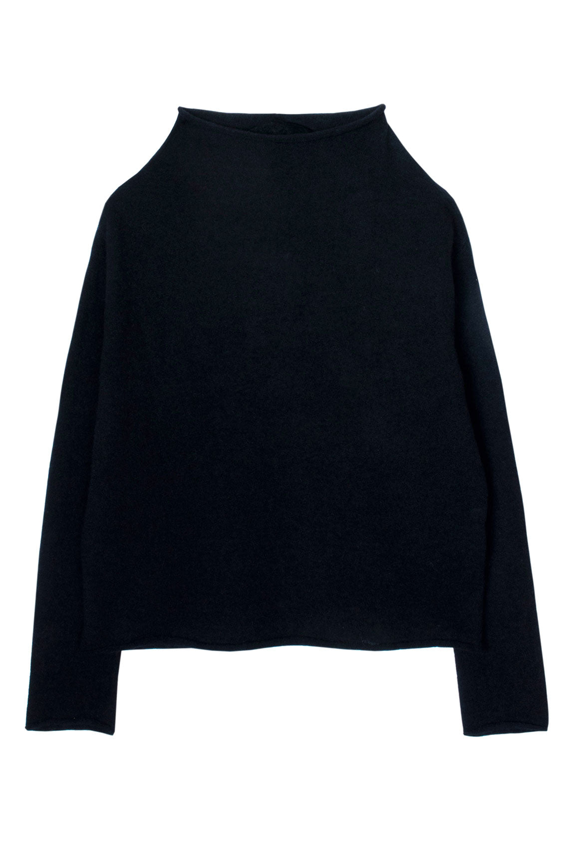 LAUREN MANOOGIAN Black Shoulder Boatneck