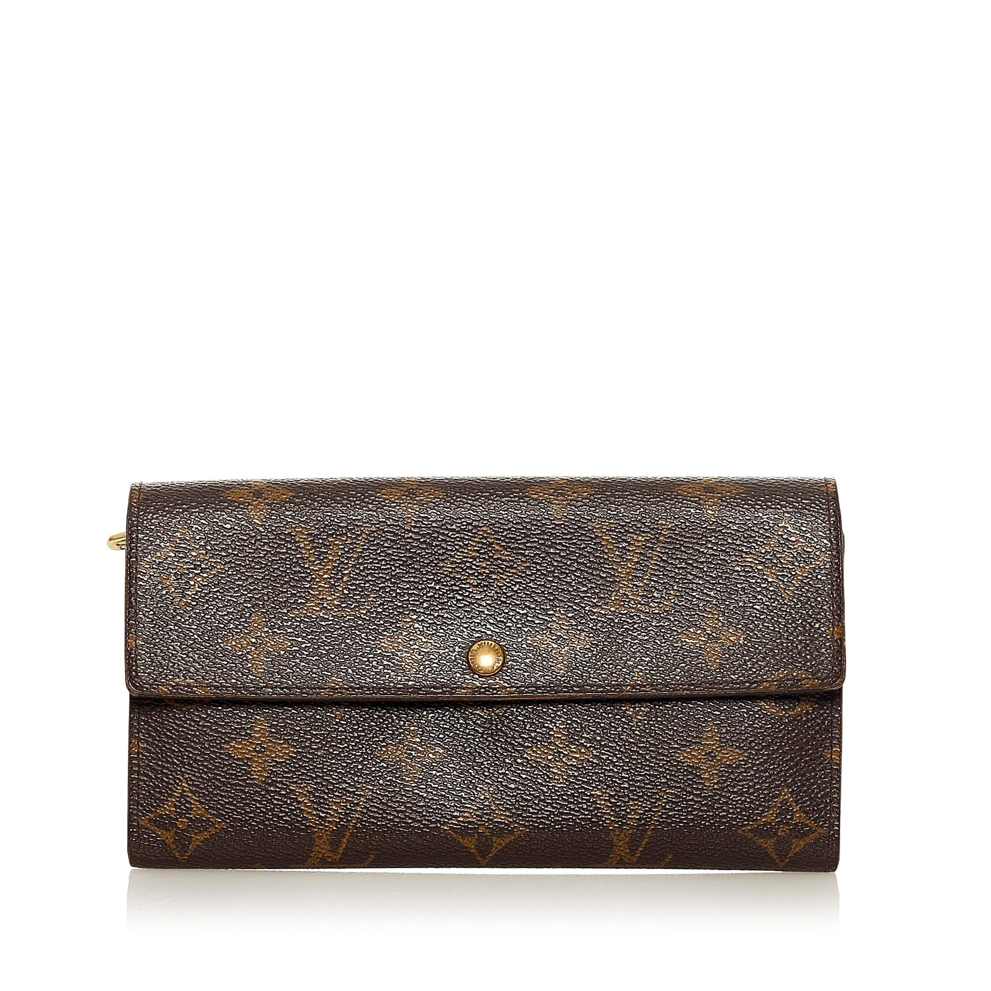 Louis Vuitton Monogram Sarah Long Wallet (SHG 34240)