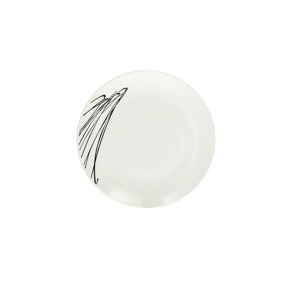 AL JABER TRADING ENTERPRISES LLC   22463 Tognana Dessert Plate Coup 19.5 CM  White  Tableware  Metropolis Graphic Art