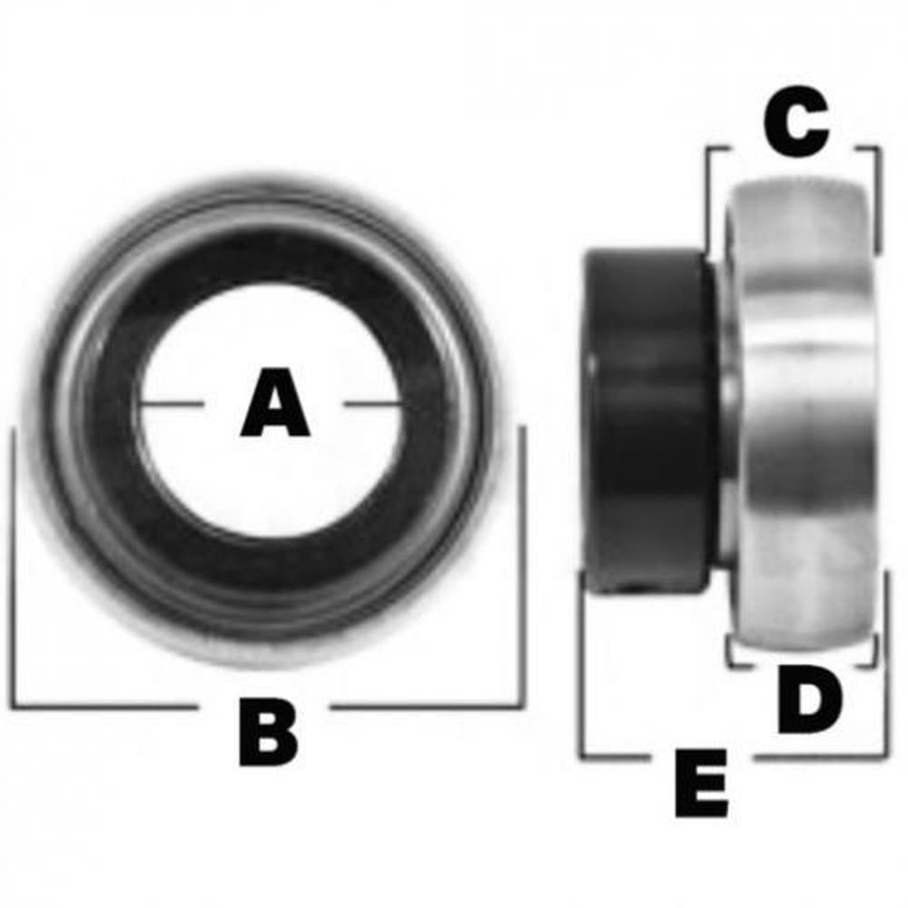 RELIABLE AFTERMARKET PARTS, INC®  OD 134130 Ball Bearing 25.4mm ID x 52mm OD x 15mm W Fits New Holland Haytools