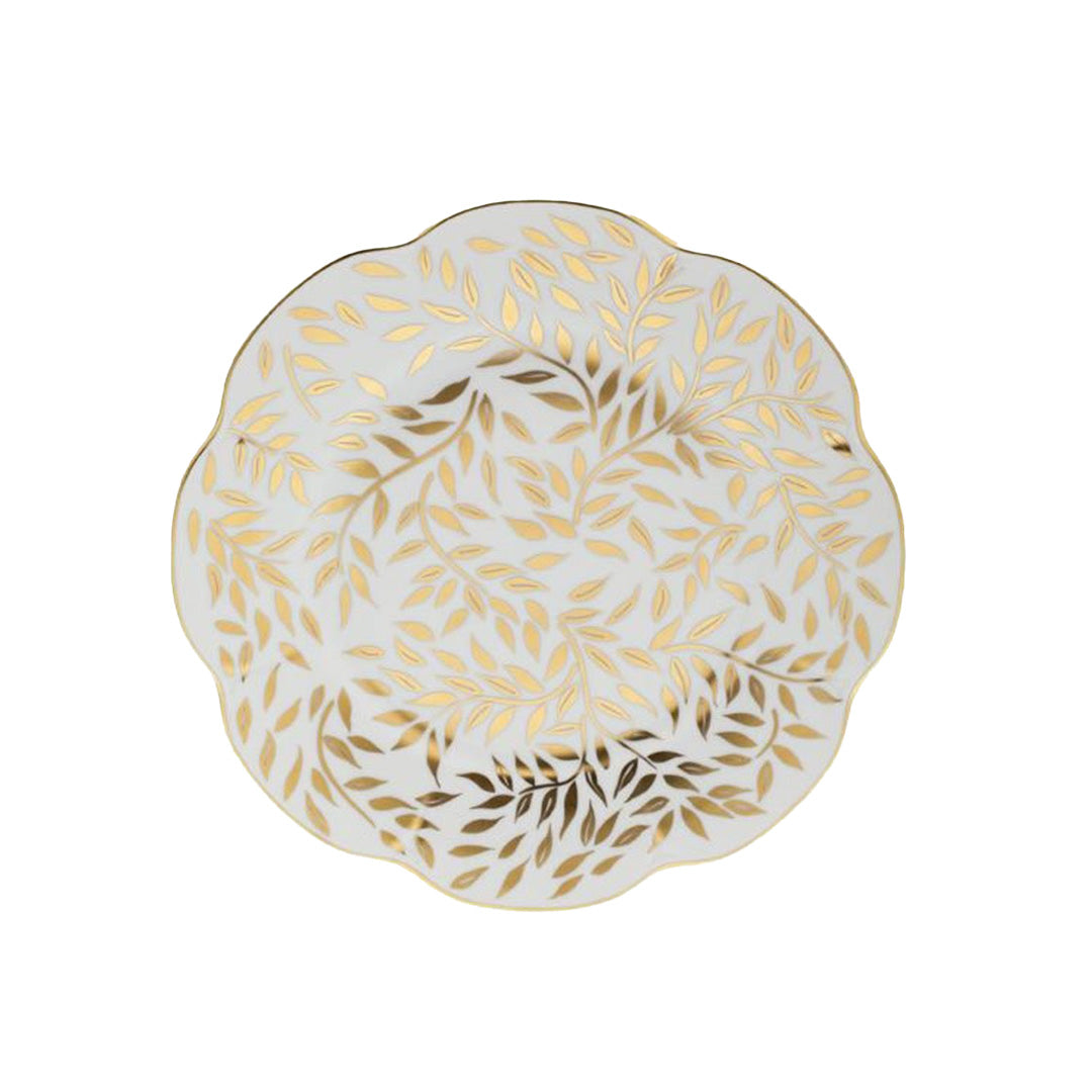 ROYAL LIMOGES Olivier Gold Dessert Plate