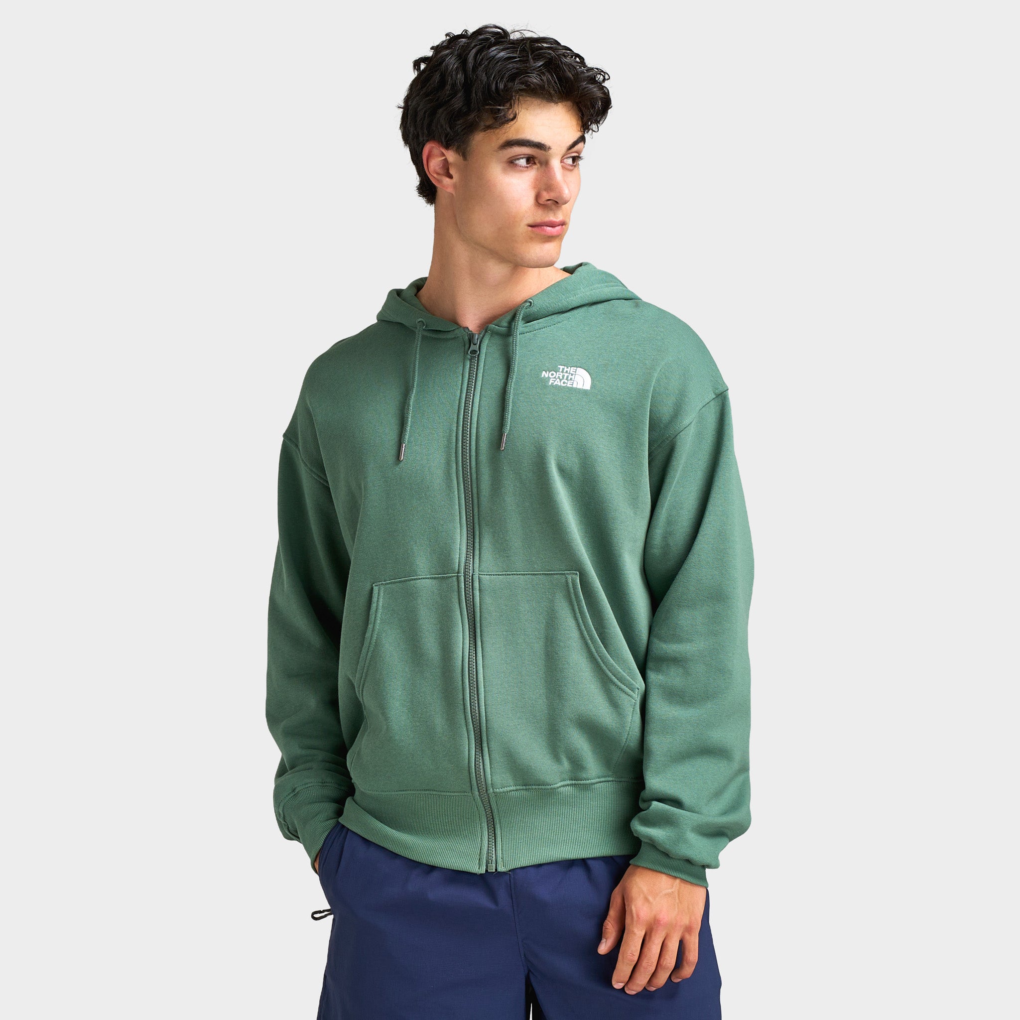 The North Face Evolution Full Zip Hoodie   Duck Green